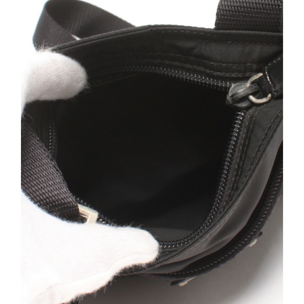 Prada Zip Messenger Bag black Tessuto nylon leather trim - Picture 3 of 6